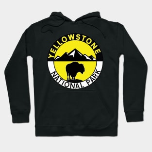 YELLOWSTONE NATIONAL PARK WYOMING BUFFALO BISON MOUNTAINS NATURE EXPLORE Hoodie